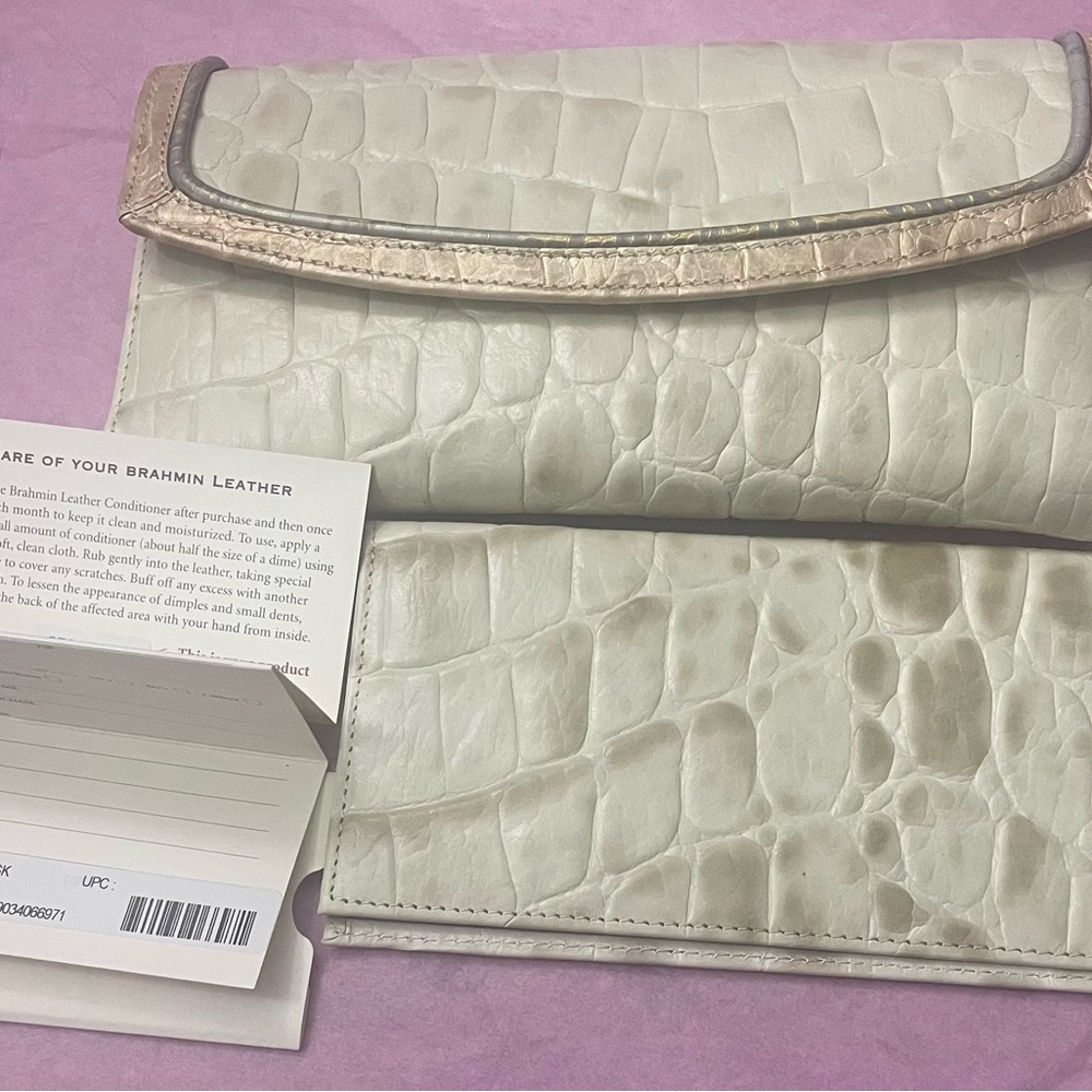 Brahmin TRI- Color Collection Wallet/ Checkbook